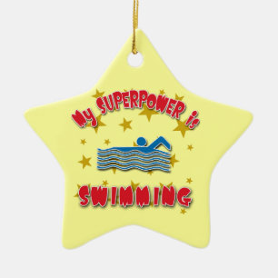Min Superpower simmar Julgransprydnad Keramik