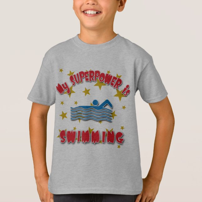 Min Superpower simmar Tee Shirt (Framsida)