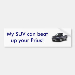 Min SUV kan slå upp din Prius! Bildekal