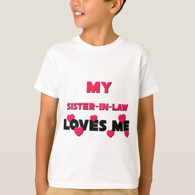 Min svägerska älskar mig t-shirt (Framsida)
