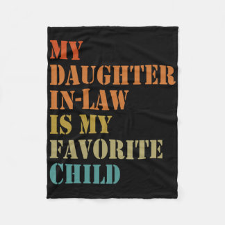 Min svärdotter är mitt favoritbarn Rolig pappa Fleecefilt