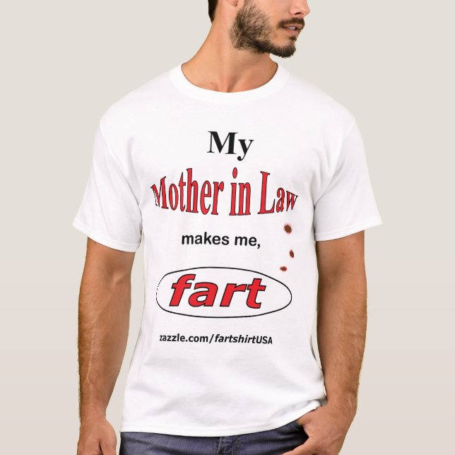 Min svärmor gör mig ATT FISA (tända), T-shirt (Framsida)
