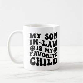 Min svärson är min favoritbarnfamilj Humor Kaffemugg