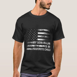Min svärson är mitt favoritbarn Amerikansk flagga T Shirt