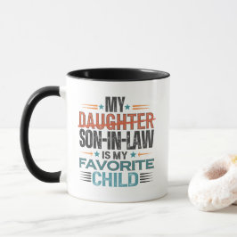 Min svärson är mitt favoritbarn Ersatt Dotter Mugg