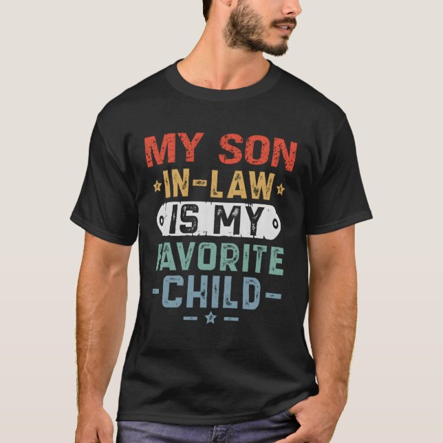 Min svärson är mitt favoritbarn Mamma T Shirt (Framsida)