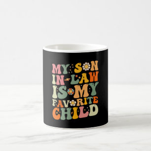 Min svärson är mitt favoritbarn Retro funkis Kaffemugg