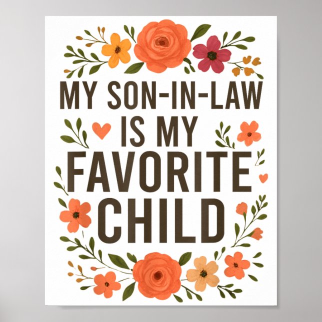 Min svärson är mitt favoritbarn Rolig familj Ma Poster (Framsidan)