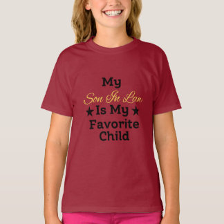 Min svärson är mitt favoritbarn till mor t shirt