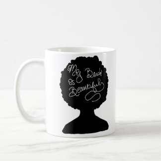 Min svart är härlig kaffemugg