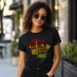 Min svarta historia afrikanskt kulturarv stolthet t shirt