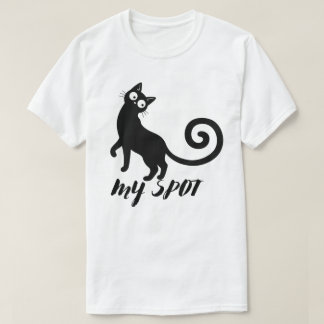 Min svarta katt-design t shirt