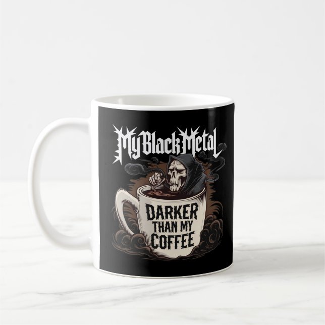 Min svarta Metall Darker än min kaffe Kaffemugg (Vänster)