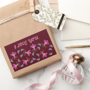 MIN SVEET KÄRLEK GIFT FÖR GIRLFRIEND, WIFE, MAKE REKTANGULÄRT KLISTERMÄRKE
