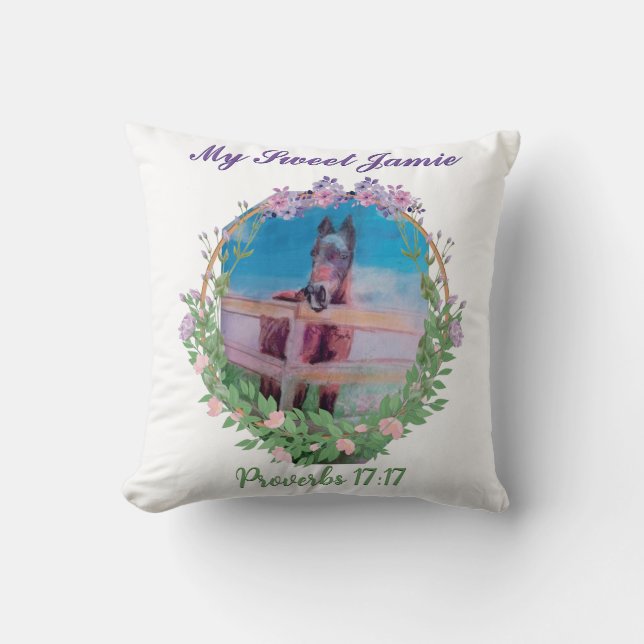 Min svett Jamie, skript Kudde (Framsida)