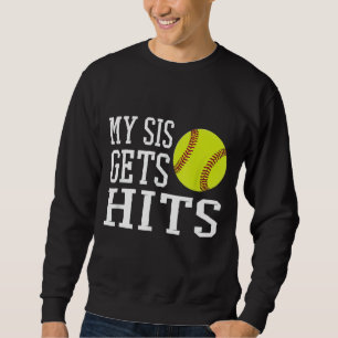 Min Syrran får softball-softball-softball Lång Ärmad Tröja
