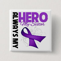 Min syster alltid min Hero - Lila Ribbon