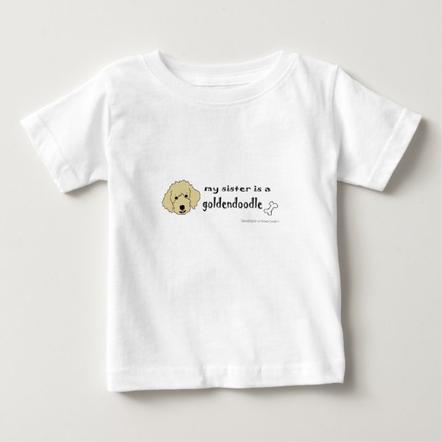 Min syster är en goldendoodle tee shirt (Framsida)