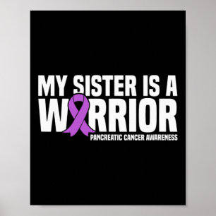 Min syster är en krigare, pankreascancermedvetenhe poster