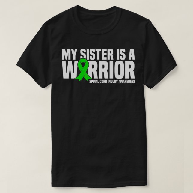 Min syster är en krigare.. t shirt (Design framsida)