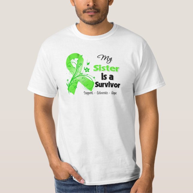 Min syster är en lymfkörtelcanceröverlevande tee shirt (Framsida)