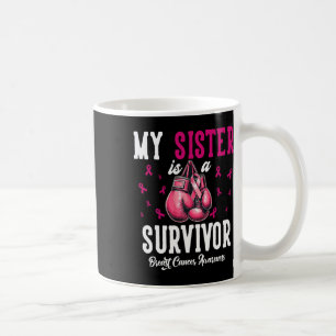 Min syster är en överlevande till stöd för bröstca kaffemugg