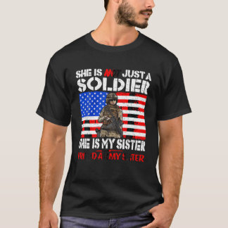 Min syster är militär soldat. t shirt