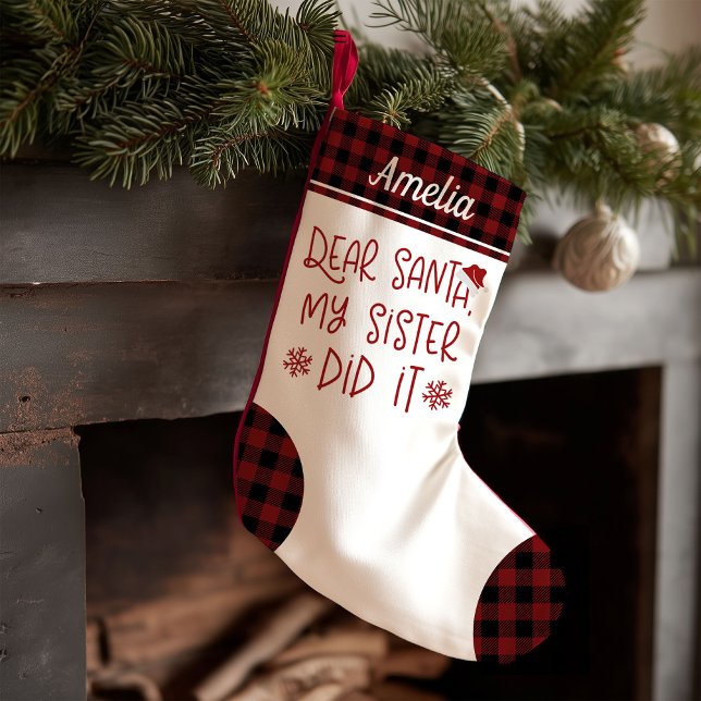 Min syster gjorde det för att cute Brev till Santa Liten Julstrumpa (Skapare uppladdad)