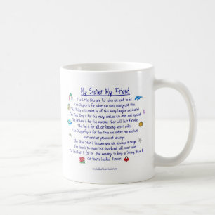 MIN SYSTER min vändikt med diagram Kaffemugg