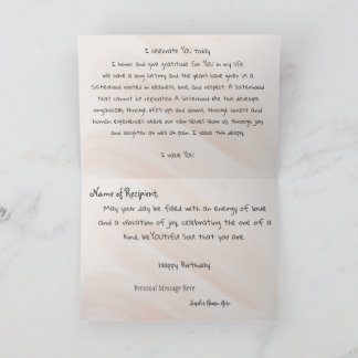 Min syster mitt vänstra födelsekort kort