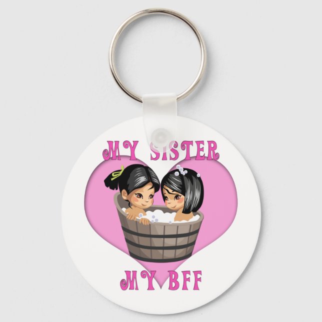 Min syster MY BFF Bath Nyckelring (Framsida)