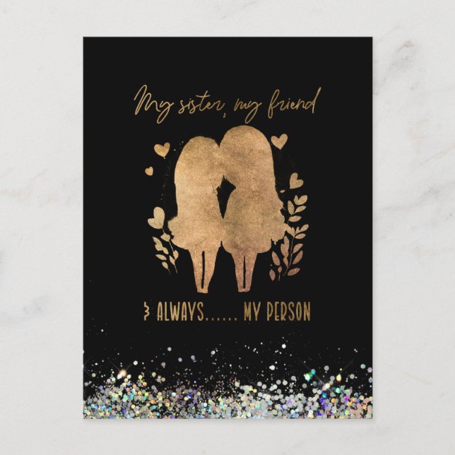 Min syster vykort (Framsida)