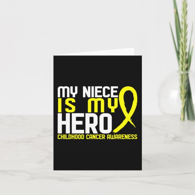 Min systerdotter är min medkänsla för barncancer kort (Framsida)