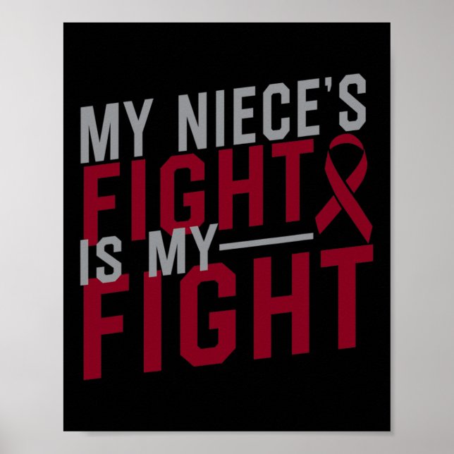 Min systers kamp är min Cell Anemi Aw Poster (Framsidan)
