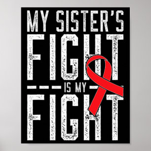 Min systers kamp är min kamp Medvetenhet om blodca Poster