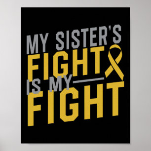 Min systers kamp är min kamp mot barncancer poster