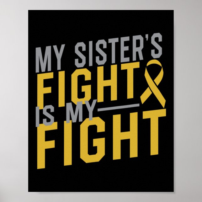 Min systers kamp är min kamp mot barncancer poster (Framsidan)