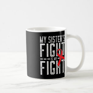 Min systers kamp är min kamp mot blodcancer kaffemugg