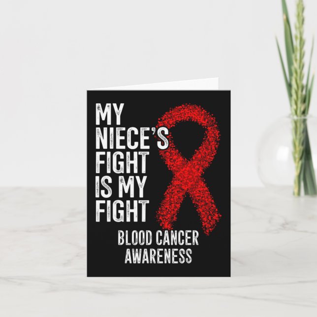 Min systers kamp är min kamp mot blodcancer kort (Framsida)