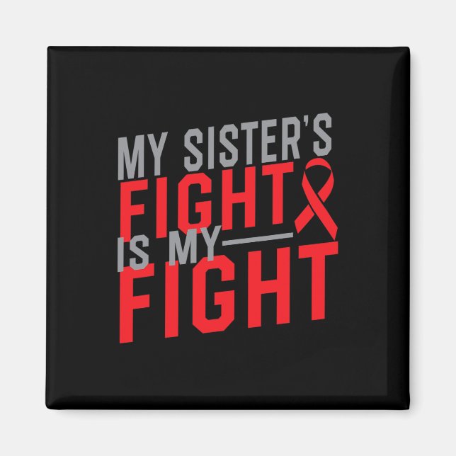 Min systers kamp är min kamp mot blodcancer magnet (Framsidan)