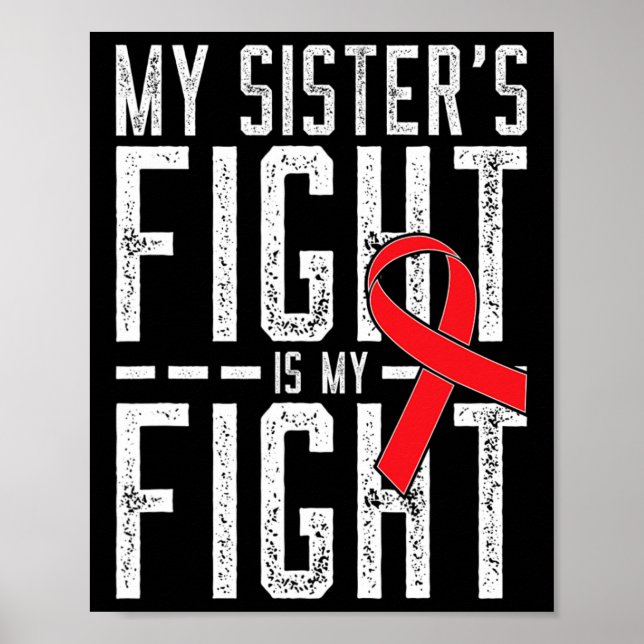 Min systers kamp är min kamp mot blodcancer poster (Framsidan)