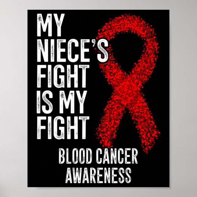 Min systers kamp är min kamp mot blodcancer poster (Framsidan)