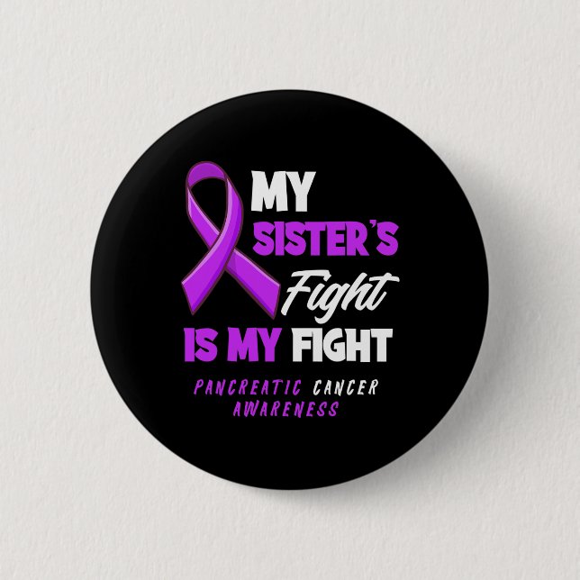 Min systers kamp är min kamp mot pankreascancer knapp (Framsida)