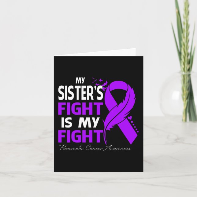 Min systers kamp är min kamp mot pankreascancer kort (Framsida)