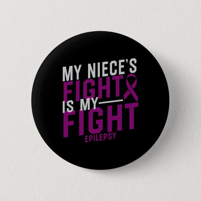 Min systers kamp är min medvetenhet om epilepsi knapp (Framsida)