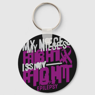 Min systers kamp är min medvetenhet om epilepsi nyckelring