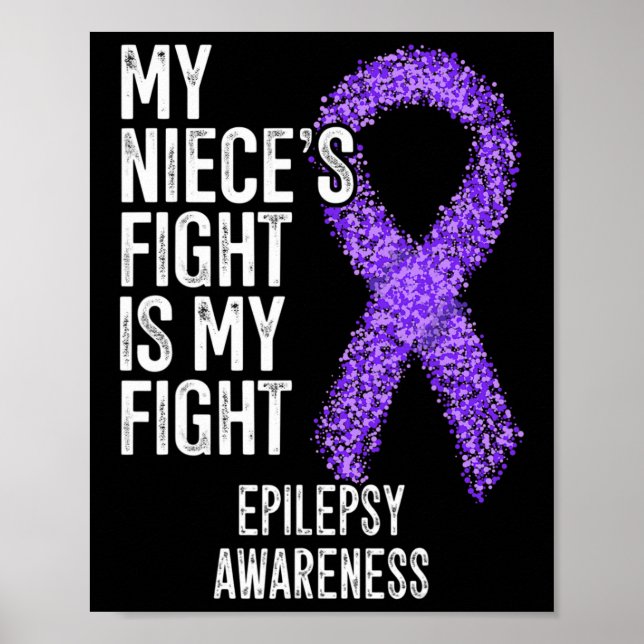 Min systers kamp är min uppmärksamhet för epilepsi poster (Framsidan)