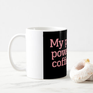 Min Tålamod Drivs Endast Av Kaffe Roligt Citat Typ Kaffemugg