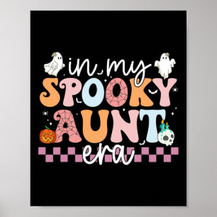 Min talesman Moster Era Halloween Retro Groovy Aun Poster