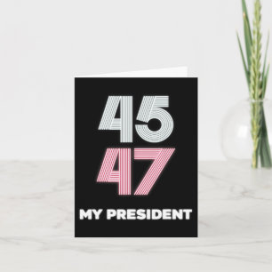 Min talman Trump 45 47 Invigningsdag 2025 Vin Kort